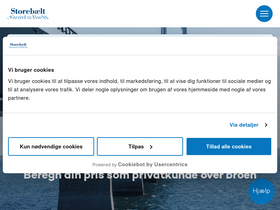 'storebaelt.dk' screenshot