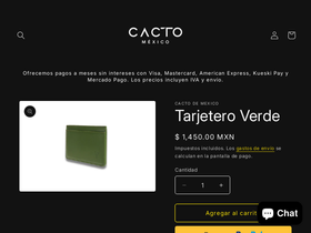cacto.mx homepage screenshot