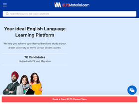 'ieltsmaterial.com' screenshot