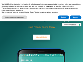 'smsprofit.net' screenshot