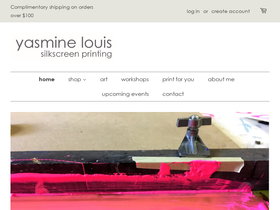yasminelouis.com homepage screenshot