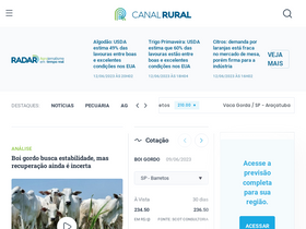'canalrural.com.br' screenshot