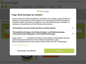 'sanego.de' screenshot