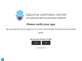 'takomawellness.com' screenshot