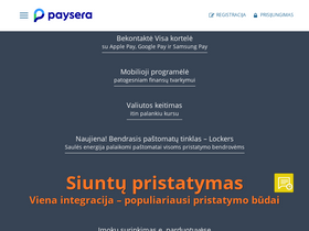 'paysera.lt' screenshot