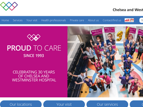 'chelwest.nhs.uk' screenshot