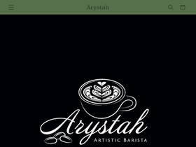 arystah.com homepage screenshot