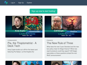 'cardsphere.com' screenshot