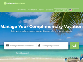 'redeemvacations.com' screenshot