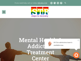 'stepstorecovery.com' screenshot