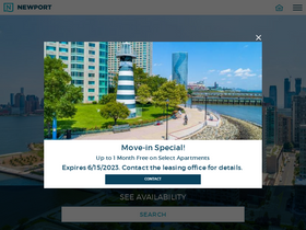 'newportrentals.com' screenshot