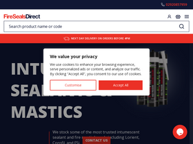 'firesealsdirect.co.uk' screenshot