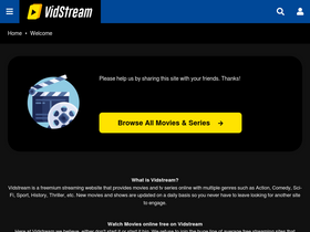 'vidstream.to' screenshot