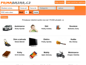 'primabazar.cz' screenshot