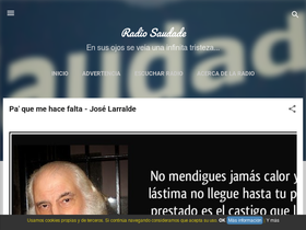 'saudaderadio.com' screenshot