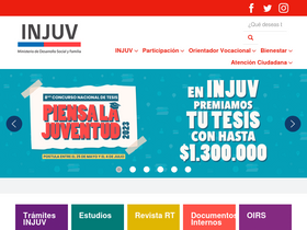 'hospedaje.injuv.gob.cl' screenshot