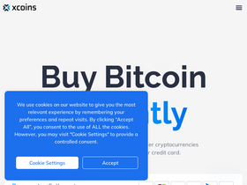 'xcoins.com' screenshot
