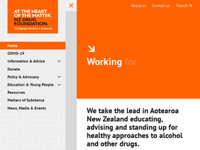 'drugfoundation.org.nz' screenshot