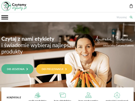 'czytamyetykiety.pl' screenshot