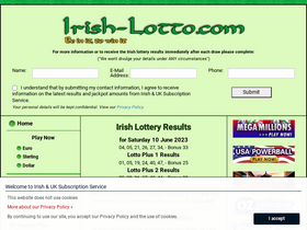 'irish-lotto.com' screenshot