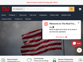 TheRedFirst.com website screenshot