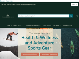 thrillseekergear.com homepage screenshot