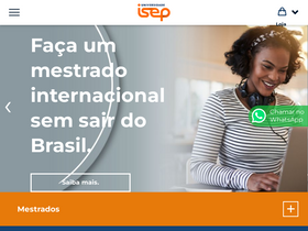 'universidadeisep.com.br' screenshot