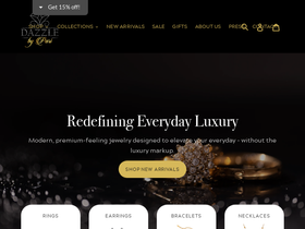 dazzlebypari.com homepage screenshot