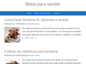'bolosparavender.com.br' screenshot