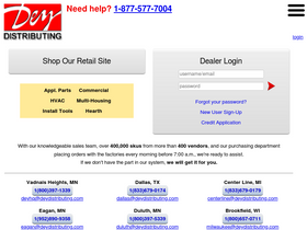 'deydistributing.com' screenshot