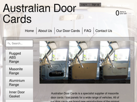 australiandoorcards.com.au homepage screenshot