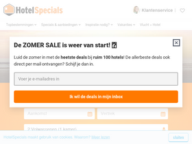 'hotelspecials.be' screenshot