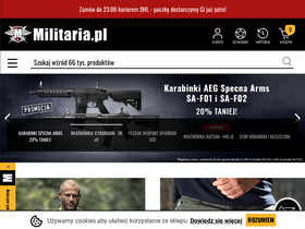 'militaria.pl' screenshot
