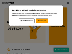 'zonky.cz' screenshot