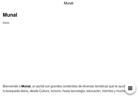 'munal.com.mx' screenshot