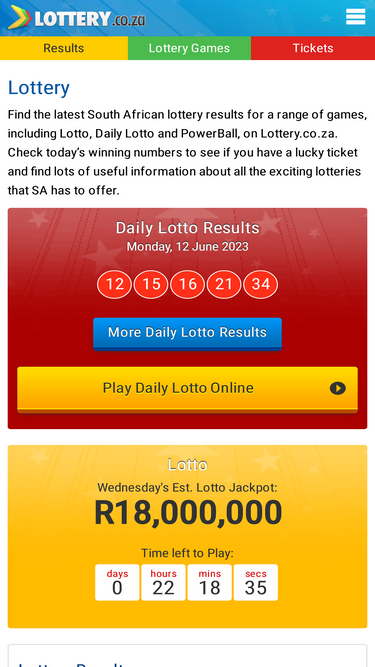 Daily lotto online results 12 june