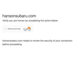 'hansonsubaru.com' screenshot