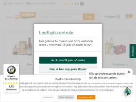 'prikentik.be' screenshot
