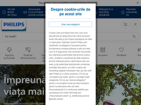 'philips.ro' screenshot