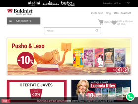 'bukinist.al' screenshot