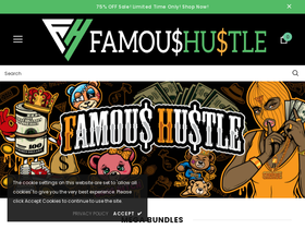 famoushustle.com homepage screenshot