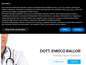 'pneumologo-ballor.it' screenshot
