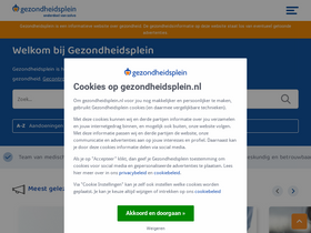 'gezondheidsplein.nl' screenshot