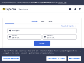 'expedia.com.br' screenshot