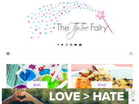 'thetiptoefairy.com' screenshot