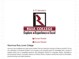 'ruiacollege.edu' screenshot