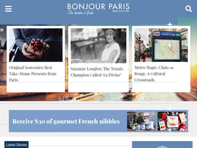 'bonjourparis.com' screenshot