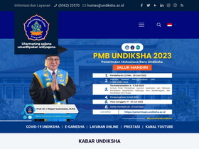 'undiksha.ac.id' screenshot