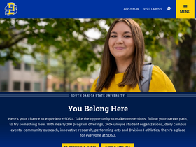 'sdstate.edu' screenshot