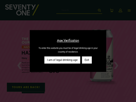 71 Brewing homepage screenshot